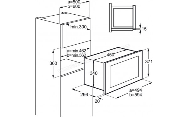AEG MBB1756D-M - Dimensions