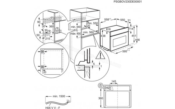 AEG NKK9N821T - Dimensions