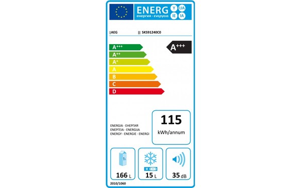 AEG SKS91240C0 - &Eacute;tiquette &eacute;nergie