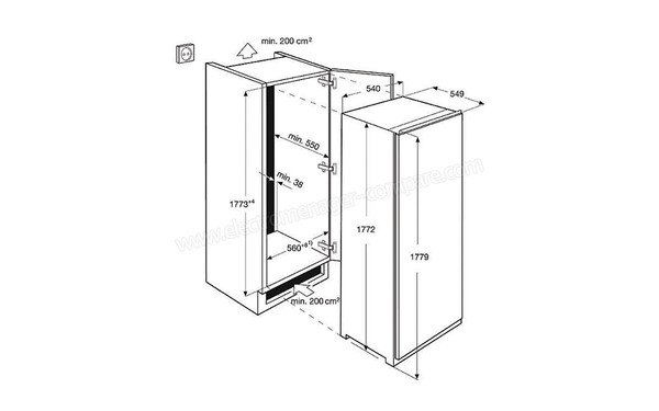 AEG SKZ71800S0 - Schema d'encastrement