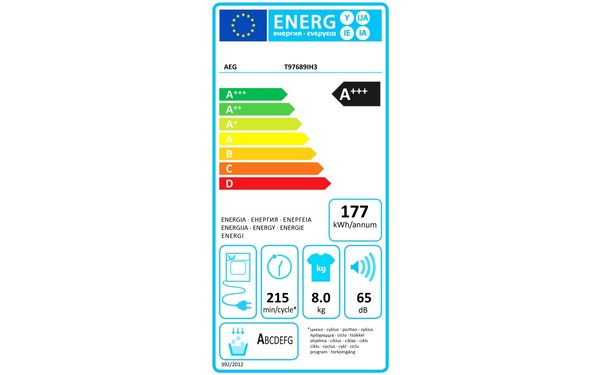 AEG T97689IH3 - &Eacute;tiquette &eacute;nergie