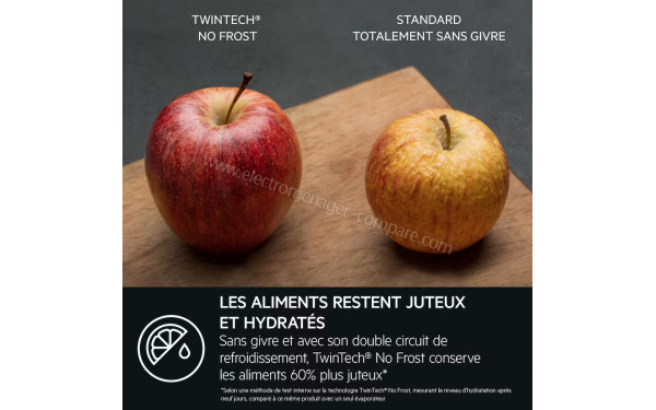 AEG TC7GS18FEF - Technologie TwinTech No Frost