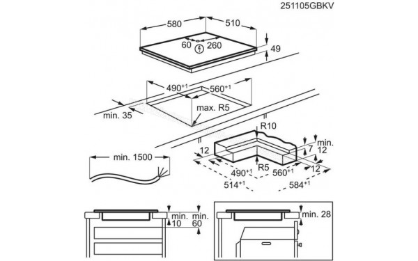 AEG TI63IF00IZ - Dimensions