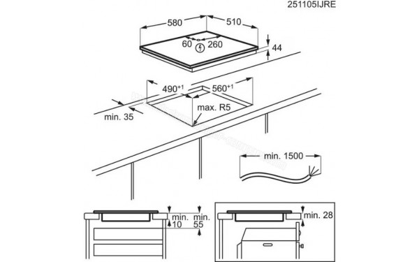 AEG TI63IF00IZ - Dimensions