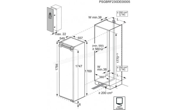AEG TK6DS181DC - Dimensions