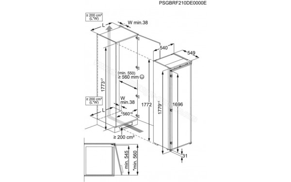 AEG TK6DS181ES - Dimensions