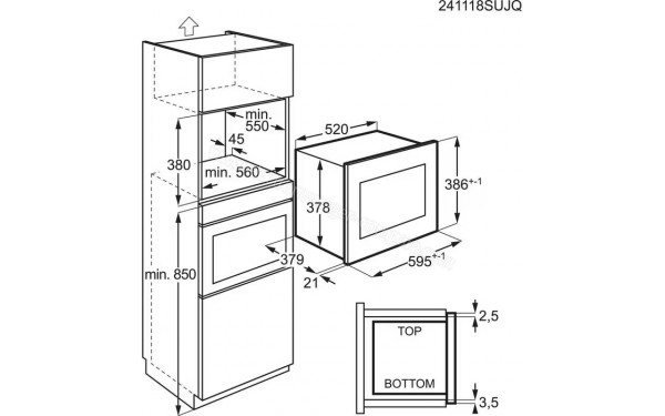 AEG TS5GM251EB - Dimensions