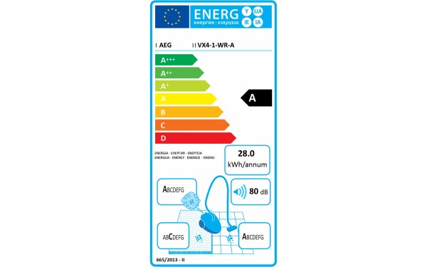 AEG VX4-1-WR-A - &Eacute;tiquette &eacute;nergie