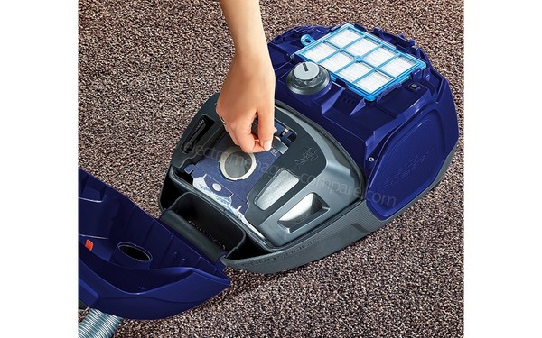 AEG VX7-2-DB - Vue 3/4 droite capot ouvert