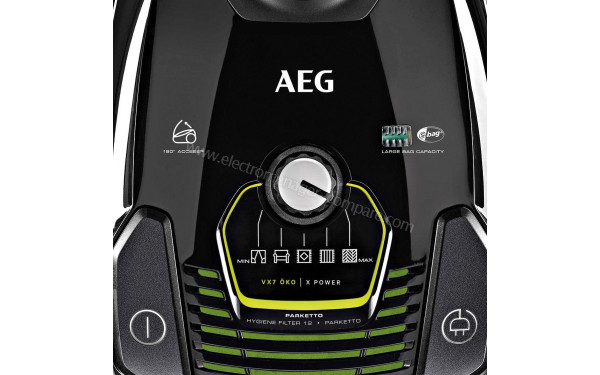 AEG VX7-2-ECO - Vue du dessus zoom&eacute;e corps seul