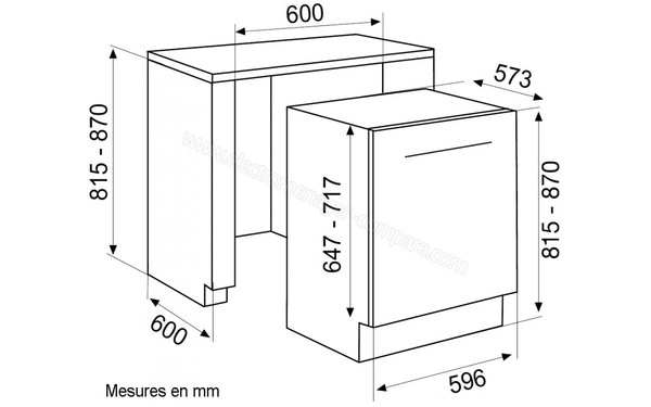 AIRLUX ADI925T - Schema d'encastrement