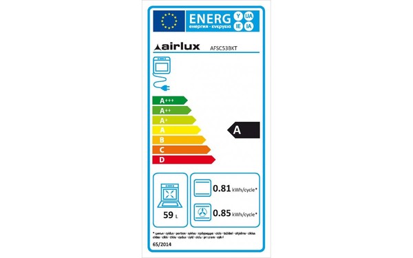 AIRLUX AFSC53BKT - &Eacute;tiquette &eacute;nergie