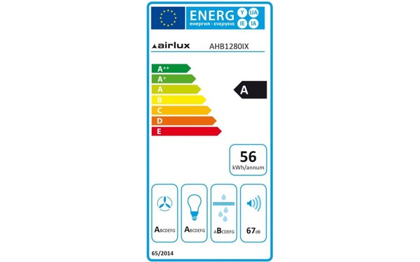 AIRLUX AHB1280IX - &Eacute;tiquette &eacute;nergie