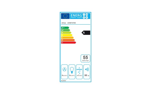 AIRLUX AHBF670IX - &Eacute;tiquette &eacute;nergie