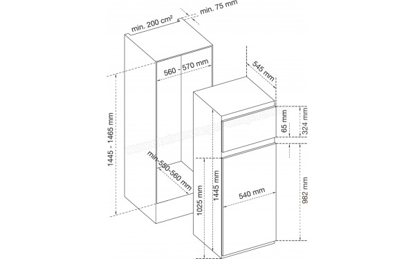 AIRLUX ARI200DA - Dimensions