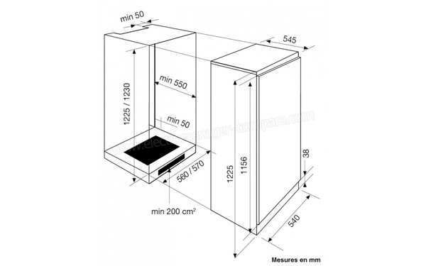 AIRLUX ARI20MA - Schema d'encastrement