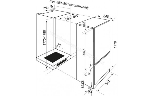 AIRLUX ARI250CA - Dimensions