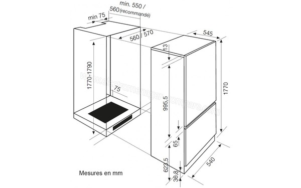 AIRLUX ARI301CA - Sch&eacute;ma d'encastrement