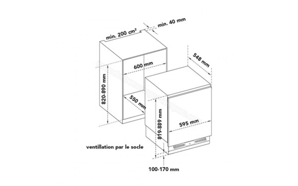 AIRLUX ART110 - Dimensions