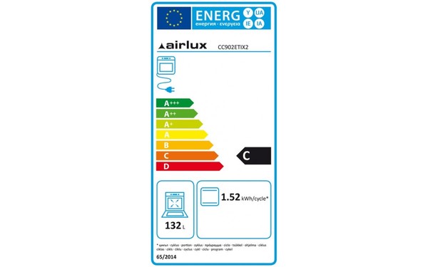 AIRLUX CC902ETIX2 - &Eacute;tiquette &eacute;nergie