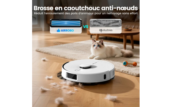 AIRROBO L60+ - Brosse en caoutchouc anti-n�uds