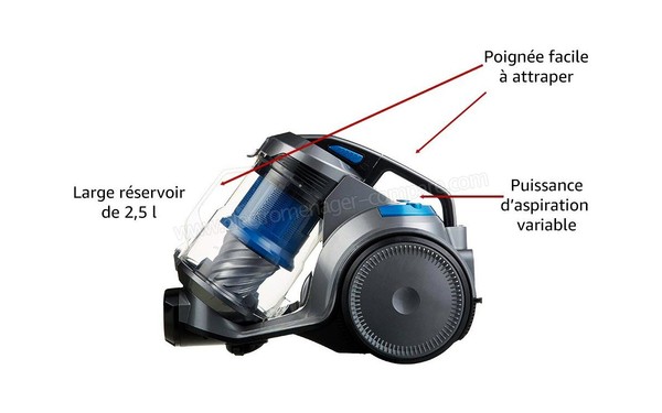 AMAZONBASICS 16H-71EU4 - Vue de profil