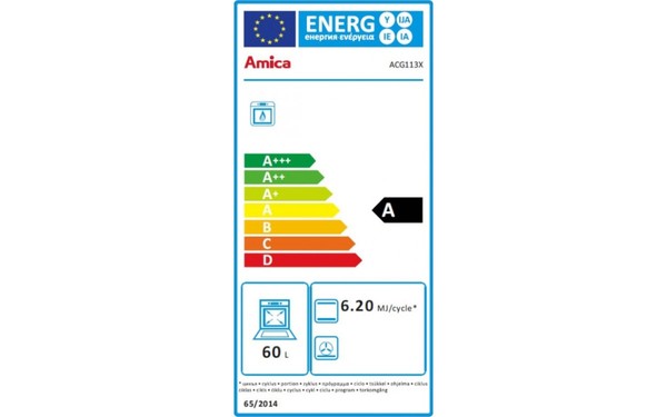 AMICA ACG113X - &Eacute;tiquette &eacute;nergie