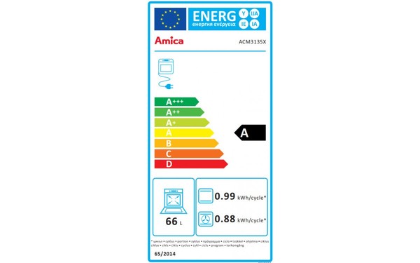 AMICA ACM3135X - &Eacute;tiquette &eacute;nergie