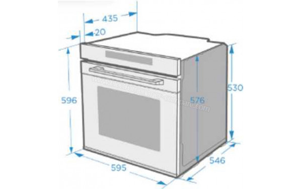 AMICA ACOMBI72FMOA - Dimensions
