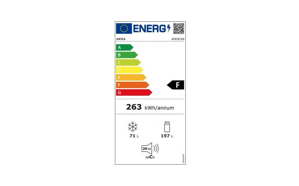 AMICA AF8281DN - &Eacute;tiquette &eacute;nergie v2