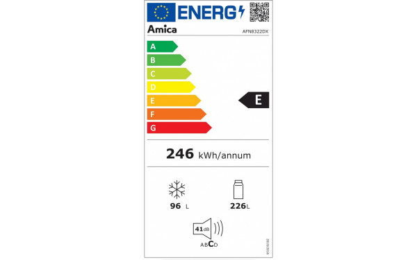 AMICA AFN8322DX - &Eacute;tiquette &eacute;nergie v2