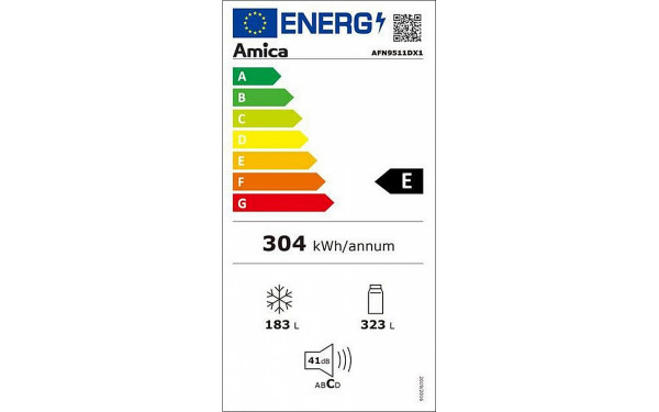 AMICA AFN9511DX1 - &Eacute;tiquette &eacute;nergie v2