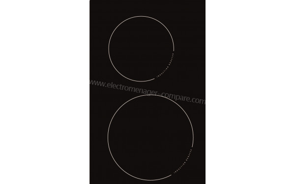 AMICA AI3549 - Zoom sur les foyers &agrave; induction