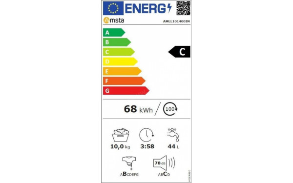 AMSTA AMLL101400IN - &Eacute;tiquette &eacute;nergie v2