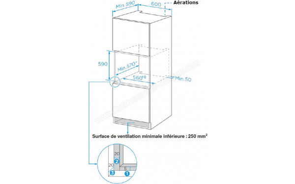 AMICA AO2008N - Dimensions