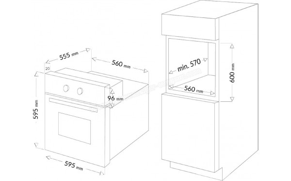 AMICA AO9017SARS - Dimensions