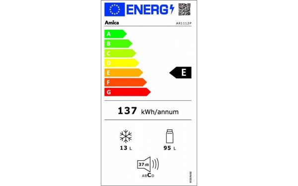 AMICA AR1112P - &Eacute;tiquette &eacute;nergie v2