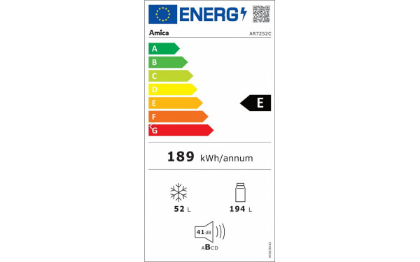 AMICA AR7252C - &Eacute;tiquette &eacute;nergie v2