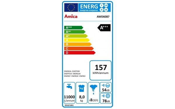 AMICA AWD6087 - &Eacute;tiquette &eacute;nergie