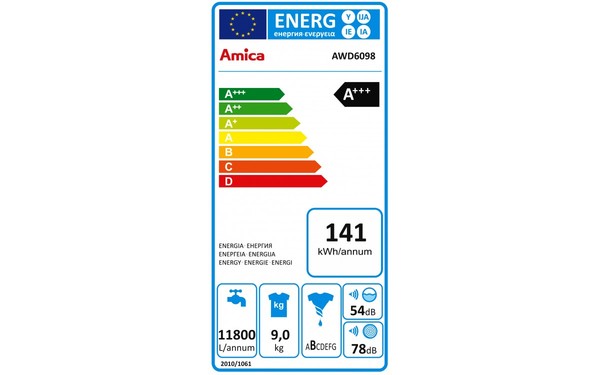 AMICA AWD6098 - &Eacute;tiquette &eacute;nergie
