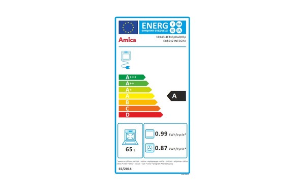 AMICA EB8542 - &Eacute;tiquette &eacute;nergie