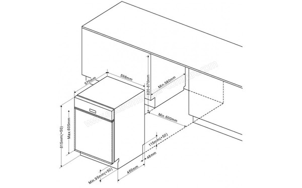 AMICA EGSP 14696 E - Sch&eacute;ma d'encastrement