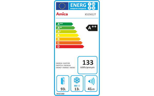 AMICA KS 15612 T - &Eacute;tiquette &eacute;nergie