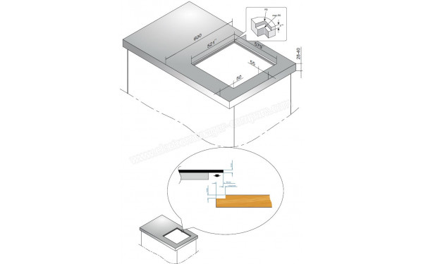 AMICA PI6140PWTU - Sch&eacute;ma technique