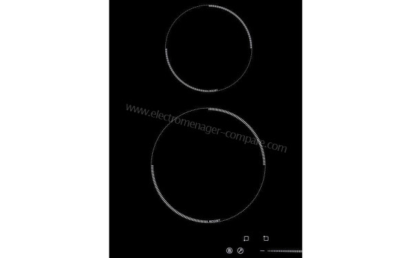 AMSTA AMTI4Z7000 - Zoom sur les foyers &agrave; induction