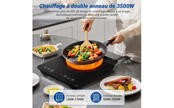 AMZCHEF 35G49-GXL-SK16 - Chauffage &agrave; double anneau de 3500W