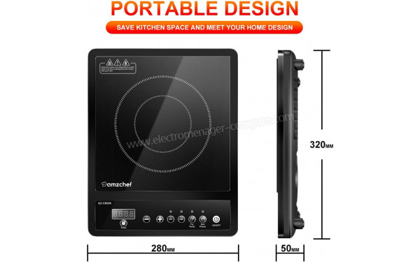 AMZCHEF SK-CB09K-N - Dimensions