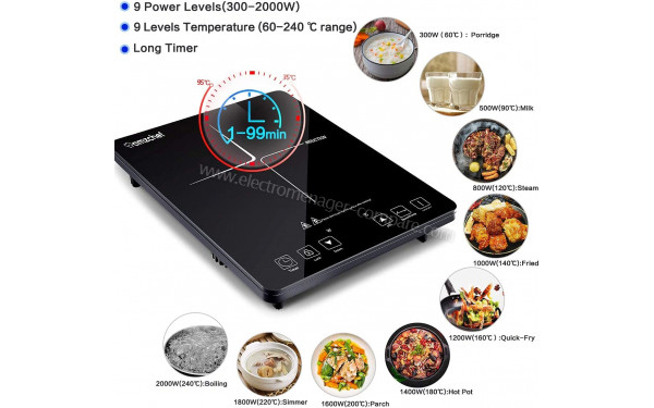 AMZCHEF SK-CB16 - Vue des programmes