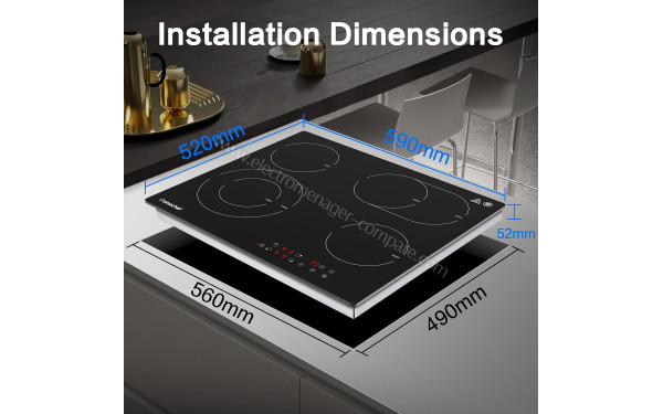 AMZCHEF VC-YL-CF6601HD - Dimensions