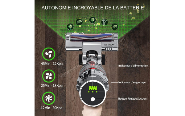 AONUS A3 - Longue autonomie de la batterie